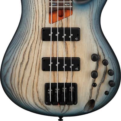 Ibanez SR600ECTF SR Standard 4 String Electric Bass Cosmic Blue Starburst Flat image 9