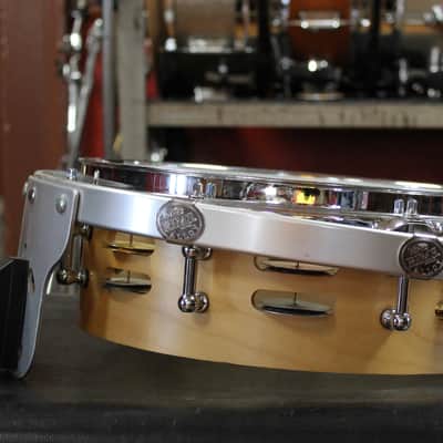 Montineri Custom Drums 4x12 Tamborine Snare Drum in Natural Finish image 4