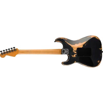 Charvel Pro-Mod Relic San Dimas Style 1 HH Floyd Rose w/ Seymour Duncan Pickups - Weathered Black image 5