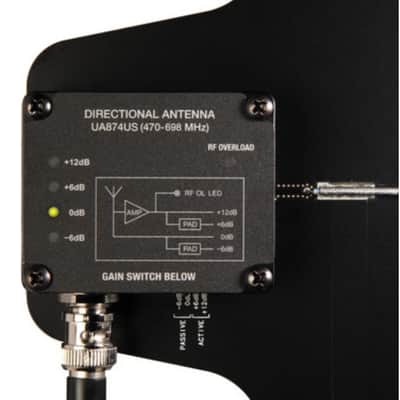 Shure UA874WB Active Directional Antenna 470-900MHz image 3
