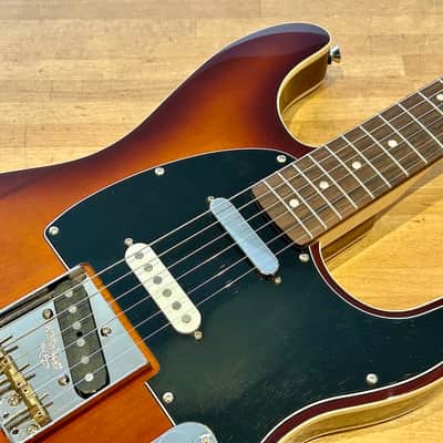 Squier Paranormal Custom Nashville Stratocaster “Partsecaster” 2025 - Chocolate 2-Colour Sunburst image 2