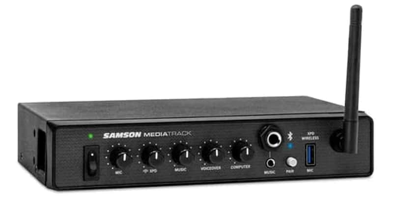 Samson MediaTrack 4-Channel Mixer/USB Interface with Bluetooth image 1