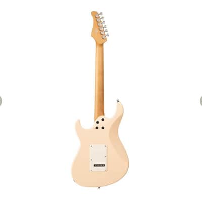 Cort G200SE Aged Cream; roasted maple neck and H-S-S versatility with throwback finishes image 6