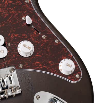 Cort G100 HH G Series Double Cutaway Electric Guitar - Open Pore Walnut (G100HHOPW-U) image 8