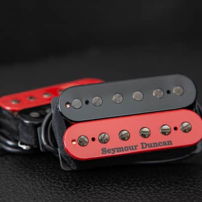 Seymour Duncan Nazgul Trembucker and Sentient Neck Set 2024 - Black and Red image 1