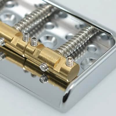 Short Vintage Telecaster Tele Style Guitar Fixed Bridge with Brass Saddles image 4