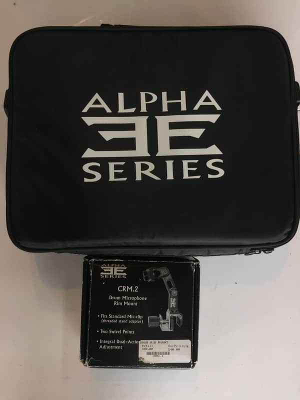 Alpha Series Drum Mic Set 7 pc with 4 Microphone Rim / Hoop Clamp