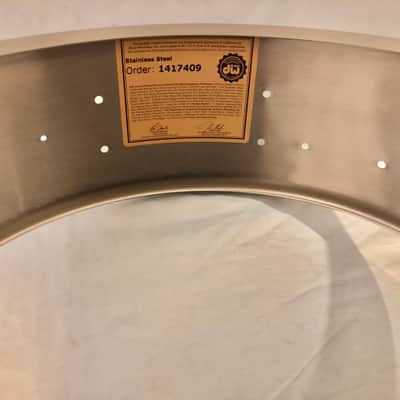 NEW DW Collector’s Series 14x5 Stainless Steel Snare Drum Shell, Workshop, 4.75 Depth image 8