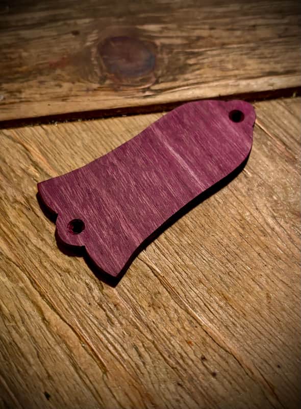 Sweet Purple Heart Wood Truss Rod Cover image 1