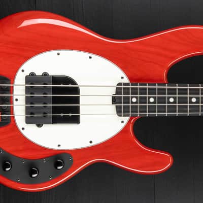 Music Man USA StingRay 4 Tim Commerford Artist Series - Caliper Red (active) image 6