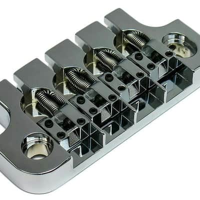 Hipshot SUPERTONE 2-Point Bass Guitar Bridge for 1967-1973 Gibson CHROME image 1