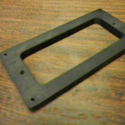 Mini humbucker adapter pickup ring converts Gibson full size to mini black plastic image 3
