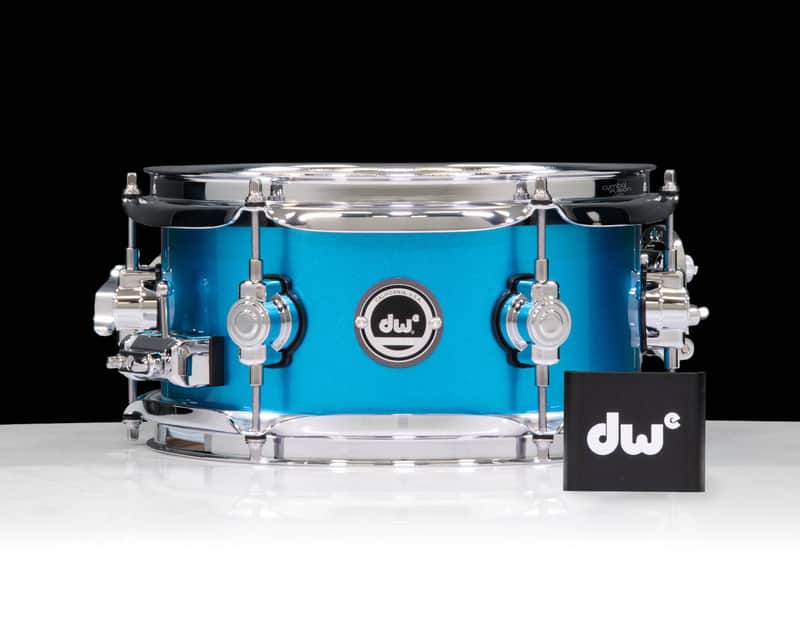 DWe Side Snare Bundle, Laser Blue Metallic Lacquer, 5x10" image 1