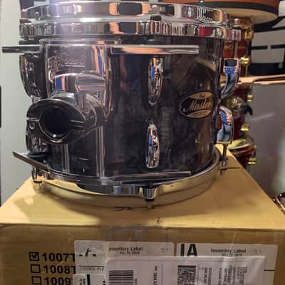 Pearl Masters 7” by 10” Tom Maple/Gum Series Tom w/OptiMount BLACK DIAMOND PEARL Excellent image 1