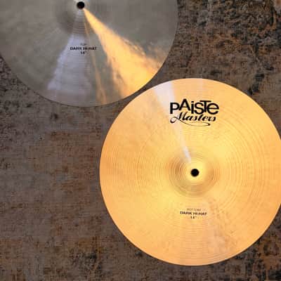 Paiste MASTERS DARK HIHATS 14” Amazing Shape! 768 1168 g Dark Complex Responsive! Don’t PAY $720! image 4