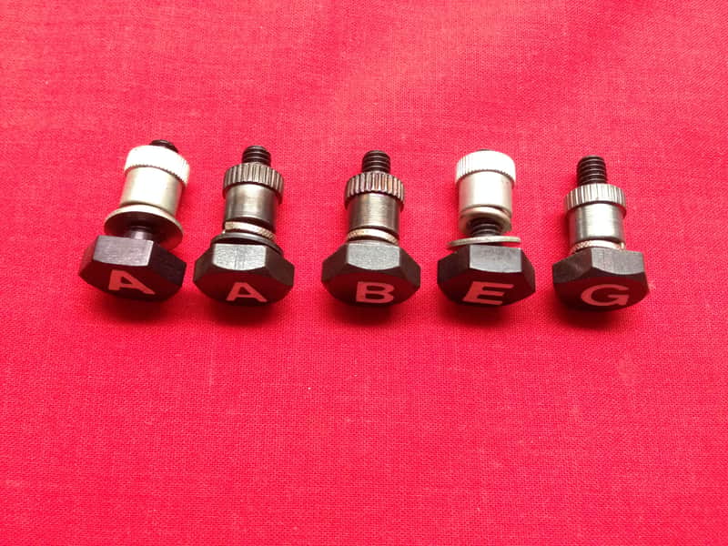 Ludwig Timpani tuning gauge letters, set of 5 image 1