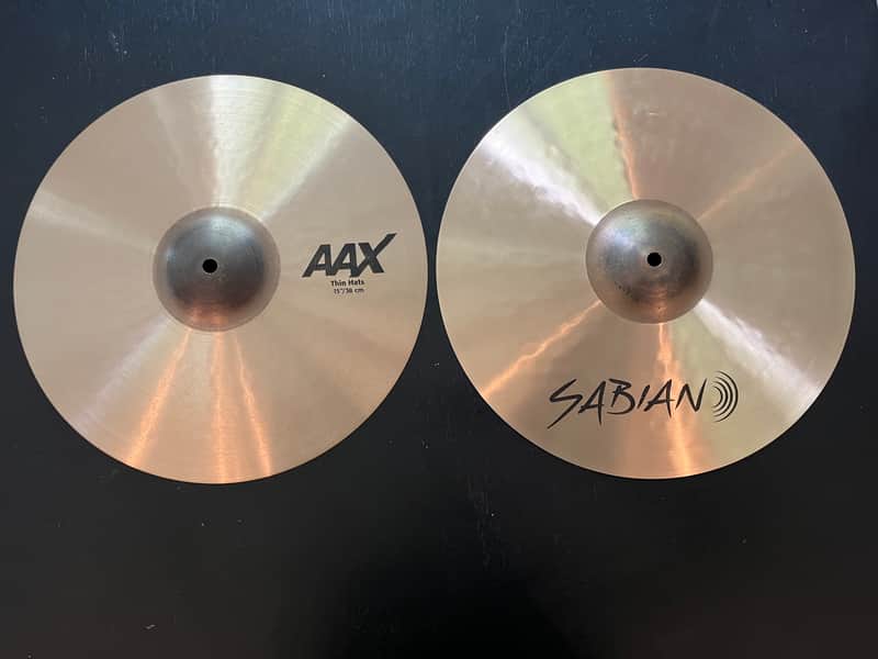 Sabian 15” AAX Thin Hats 2019-2021 - Natural image 1