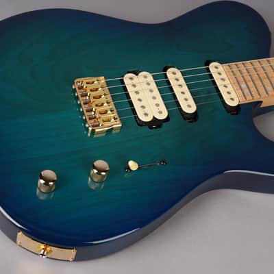 Kiesel Solo HSS - Alder/Maple/Birdseye - Aqua Burst image 14