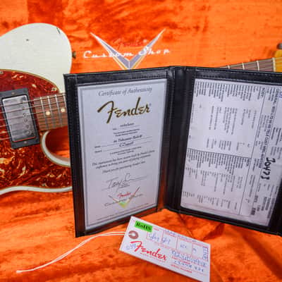 Fender Custom Shop 2020 Winter NAMM Ltd 60 Telecaster Custom Aged Olympic White Over 3-Color Sunburst Heavy Relic 2020 w/OHSC image 11