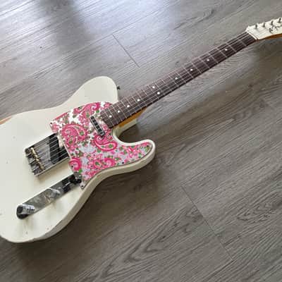 Fender Custom Shop Limited Edition '64 Telecaster (2024) Electric Guitar, Relic Aged Olympic White. ALL Documentation, MINT image 4