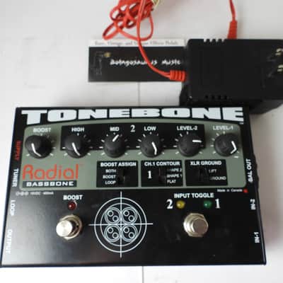 Radial Tonebone Bassbone Bass DI Preamp Equalizer Preamplifier Free USA Ship image 1