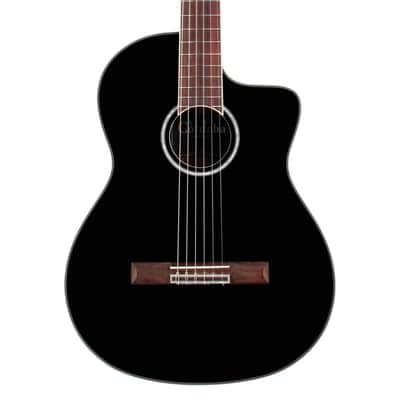 Cordoba Fusion 5 Jet Black - 2023 - Nylon String Acoustic Electric Guitar image 1