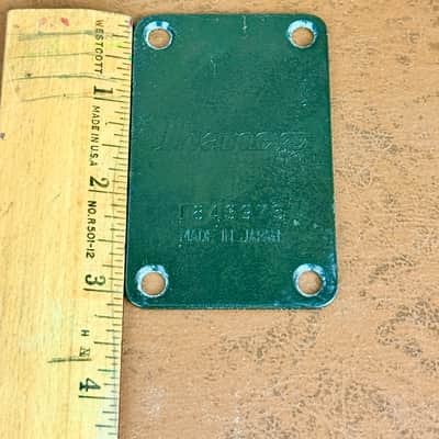 1980's Ibanez RB-850 Roadstar II Bass Guitar Neck Plate Black w/Screws Vintage image 6