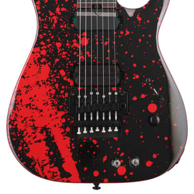 Schecter Sullivan King Banshee 7 FRS Electric Guitar - Obsidian Blood image 2