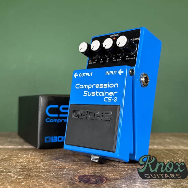 Boss CS-3 Compression Sustainer (Silver Label) 1997 - Present - Blue - copy image 1
