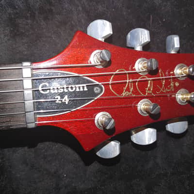 2011 PRS Custom 24 10 Top - Black Cherry (red) image 5