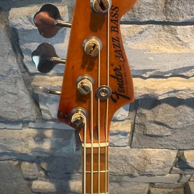 Fender Jazz Bass with Maple Fretboard 1974 - Sunburst image 4