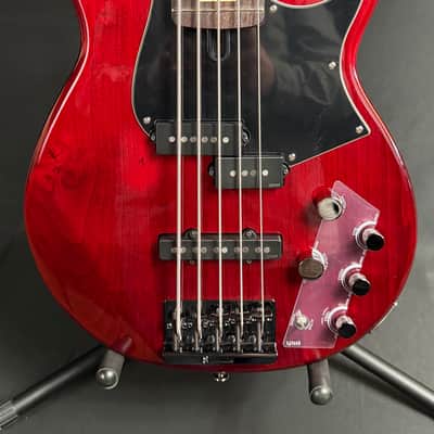 Yamaha BB735A Broad Bass 5-String Bass Guitar Fired Red Finish w/ Gig Bag (246) image 2
