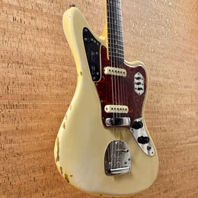 Fender Jaguar 1963 - Olympic White with Matching Headstock image 3