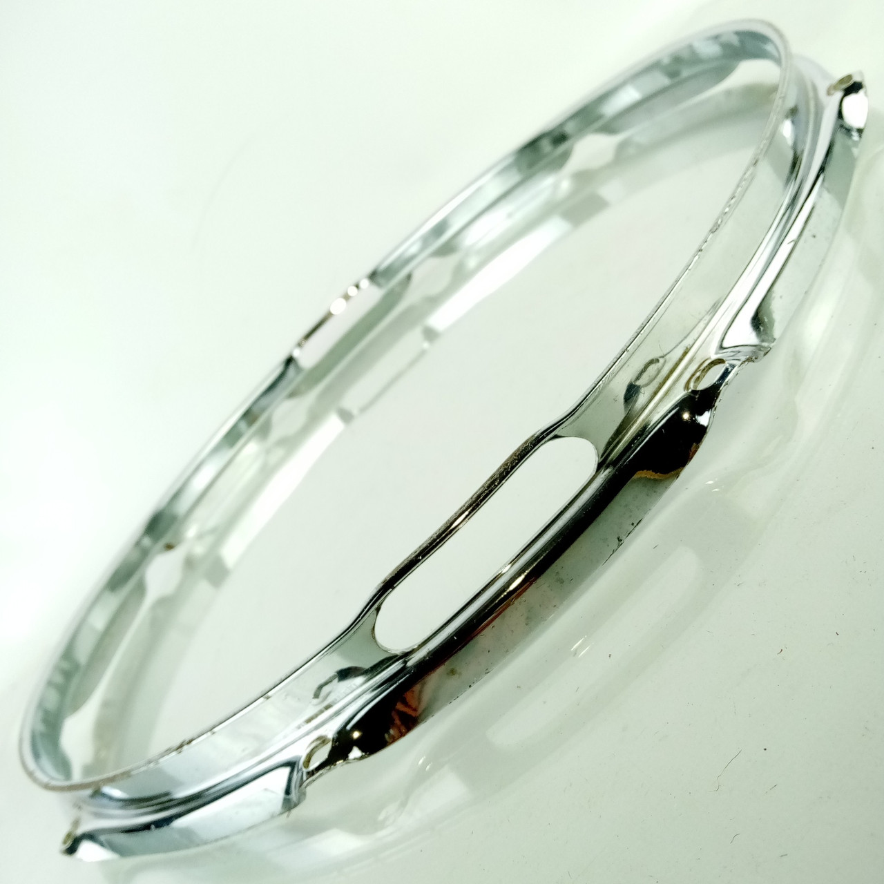 Ludwig 15"10Lug 1.6mm Resonant Marching Snare Drum Rim/Hoop Triple Flange US 80s — main photograph
