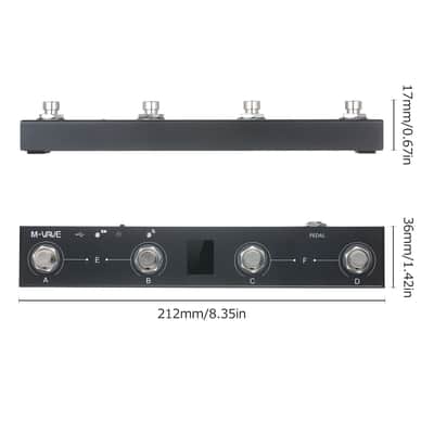 M-VAVE Rechargeable Wireless MIDI Pedal With APP Controller 4 Button MIDI Foot Pedal image 3