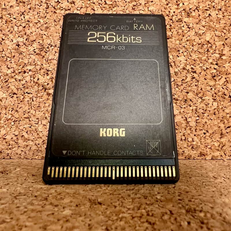 Korg MCR-03 Memory Ram Card 256kb image 1