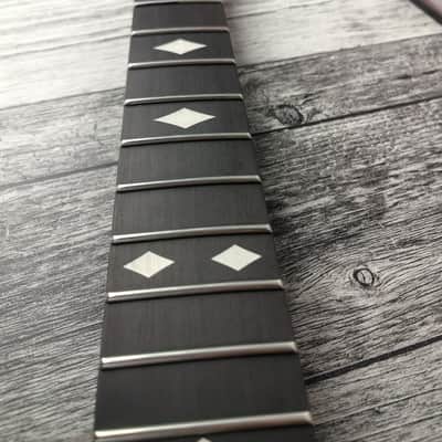 Havok Guitar Neck Wenge Flame Maple Ebony Board, Stainless Steel Frets , 22 Extra Jumbo Jescar Frets image 6