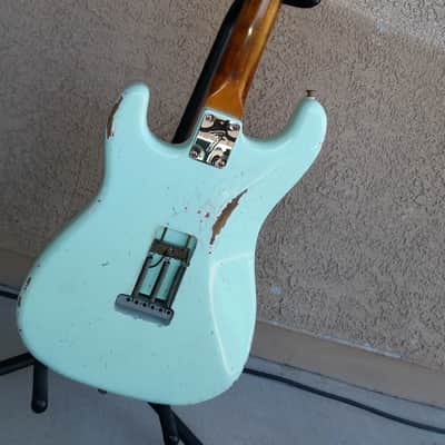 Custom Stratocaster* Relic - MJT Finish Surf Green - Chunky Neck image 15