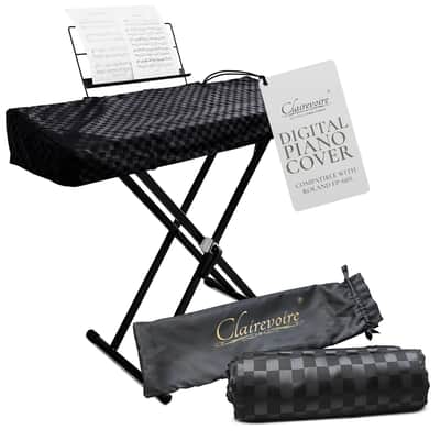 Digital Piano Cover, Piano Keyboard Covers -Protective For Roland Piano Covers Fp Series, Durable And Waterproof Piano Keyboard Dust Cover, Piano Keyboard Case -Roland Fp-60X Ebony Black