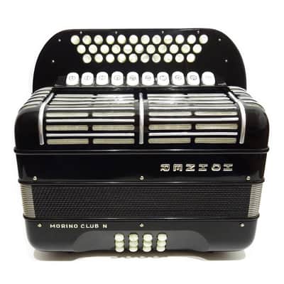 Hohner Morino Club N Button Accordion, Diatonic Double Cassotto Harmonika made in Germany, Straps, Case, Squeezebox Garmon, Amazing Rich and Deep sound! 2097 image 1