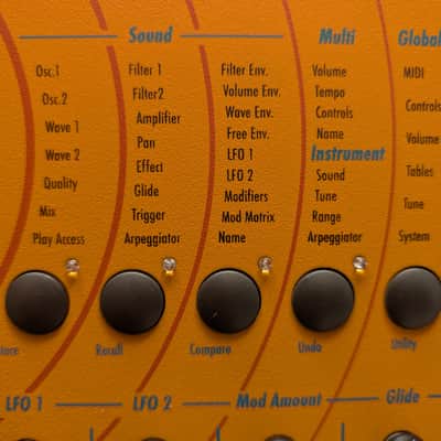 Waldorf Microwave XT Rackmount Wavetable Synthesizer 1998 - Orange image 16