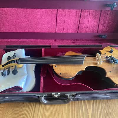 Rare: Tucker Barrett Luma - 5 string electric Violin/Viola - Hawaiian Koa wood image 17