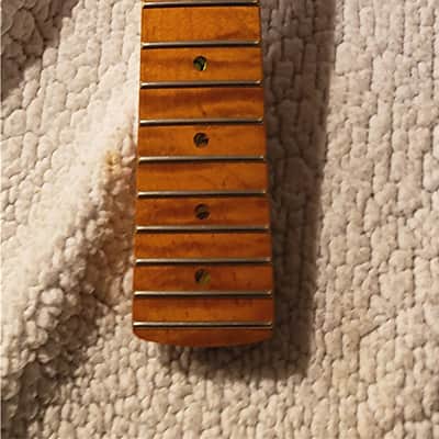 Stunning USA,Roasted Flame maple neck.Made for a Strat body # EMS-59. Make a fair offer. image 10