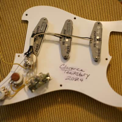 LEFTY!!! Greenville Custom 5.5k Strat Pickup Set Prewired Pickguard EJ Wiring Alnico 4 RWRP image 2