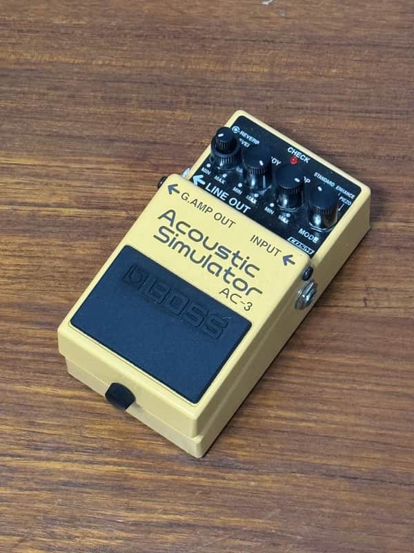 Boss AC-3 Acoustic Simulator (Dark Gray Label) 2006 - Present - Yellow