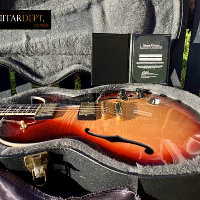 ♚RARE♚MINTY 2010 Gibson CUSTOM SHOP ES-137 Custom♚AAA♚EBONY♚TRIBURST♚COA♚335*339 image 3