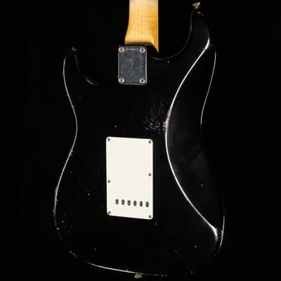 Fender Custom Shop Masterbuilt Andy Hicks True '62 Strat Journeyman Relic Black Brazilian '59 C (466) image 2
