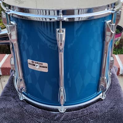 Yamaha Recording Custom 14x12 Tom 1990's - Cobalt Blue image 5