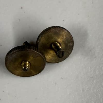 Gibson Archtop Bridge Height Adjustment Wheels and Screws 1950's (M-583) image 2