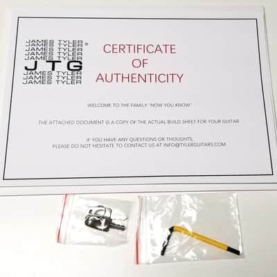 used James Tyler JTG-M1 in Black Metallic, Mint Condition with OHSC & Paperwork! image 4